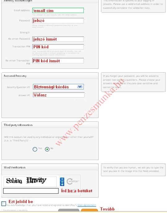 alertpay szmlanyits
